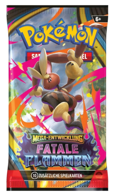 Pokémon Karten Mega-Entwicklung Fatale Flammen Boosterbundle sortiert