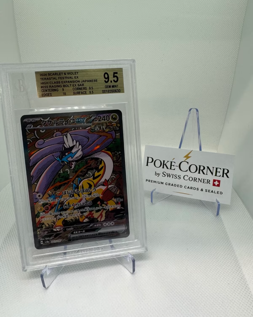 Pokemon BGS 9.5 Raging Bolt EX SAR – Terastal EX