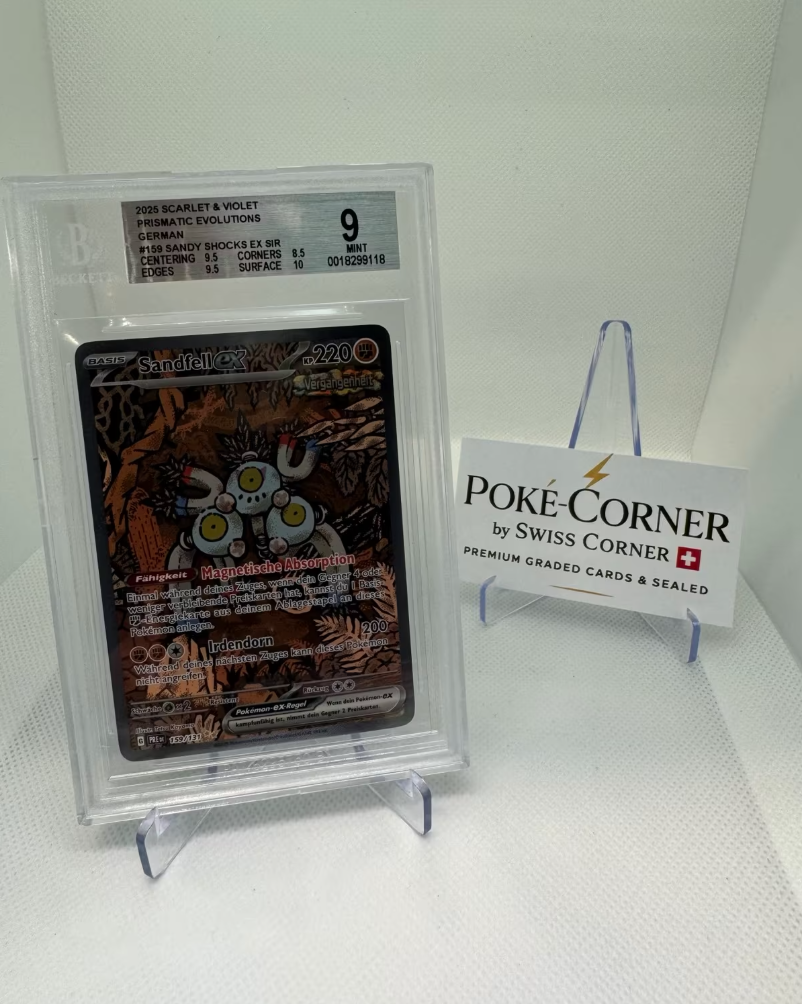 Pokemon BGS 9 Sandfell EX SIR Prismatic Evolutions #159