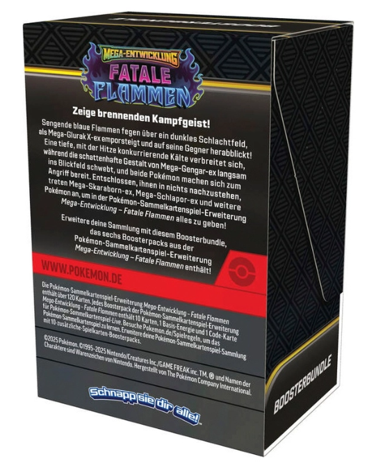 Pokémon Karten Mega-Entwicklung Fatale Flammen Boosterbundle sortiert