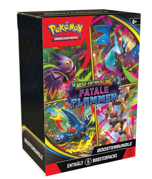 Pokémon Karten Mega-Entwicklung Fatale Flammen Boosterbundle sortiert