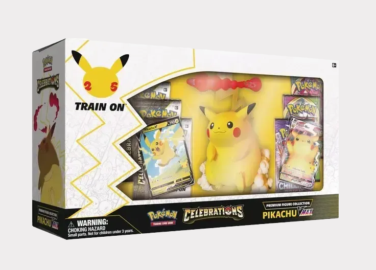 Pokémon TCG - Celebrations Pikachu VMAX Figure Collection Box