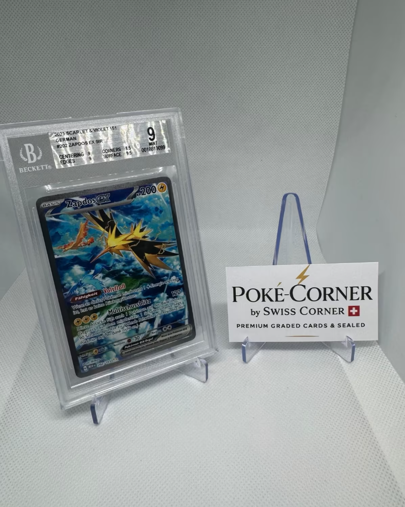 Zapdos EX SIR – Pokémon 151 – Deutsch – BGS 9 MINT